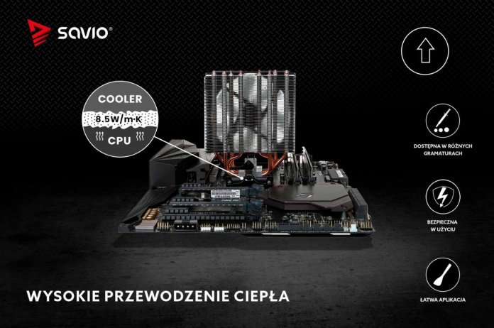 TG-02 Pasta termoprzewodząca 4g 02 wysokie przewodzenie ciepla